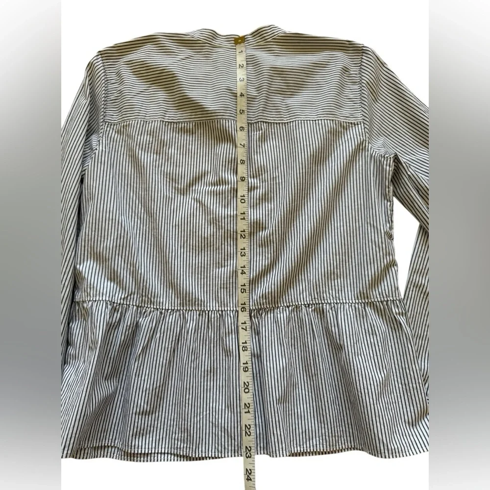 Madewell Lakeside Striped Peplum Blouse - Picture 13 of 15